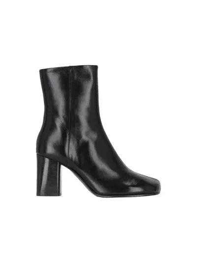 Lemaire Anatomical Ankle Boots In Black  