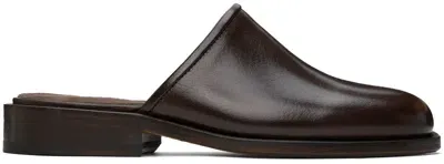 Lemaire Brown Square Mules