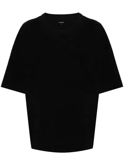 Lemaire Chest Patch-pocket T-shirt In Black