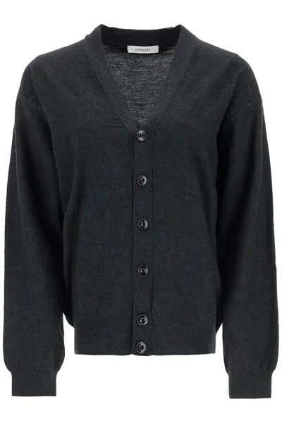 Lemaire Convertible Wool Cardigan For All In Black