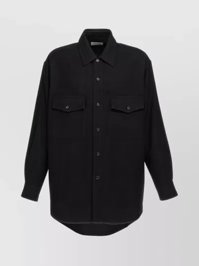 Lemaire Shirts In Black