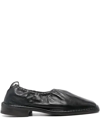 Lemaire Leather Loafers In Black