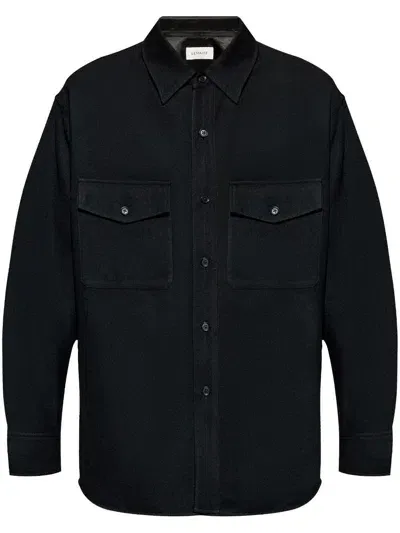 Lemaire Long-sleeve Buttoned Jacket In Black