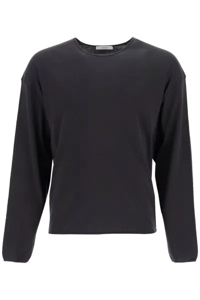 Lemaire Long-sleeved Relaxed Fit T In Black