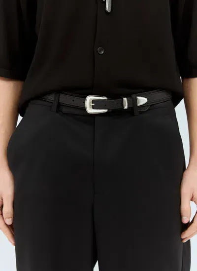 Lemaire Minimal Western Belt In Black