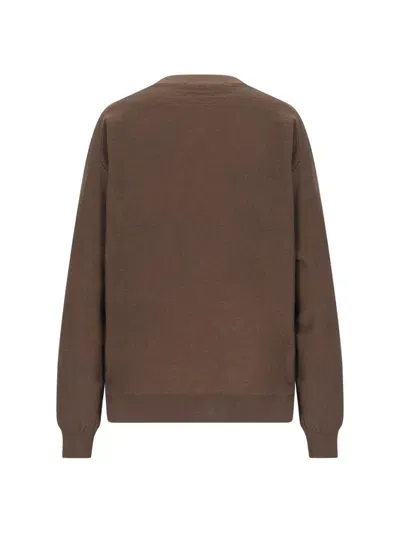 Lemaire Neckline Cardigan In Brown