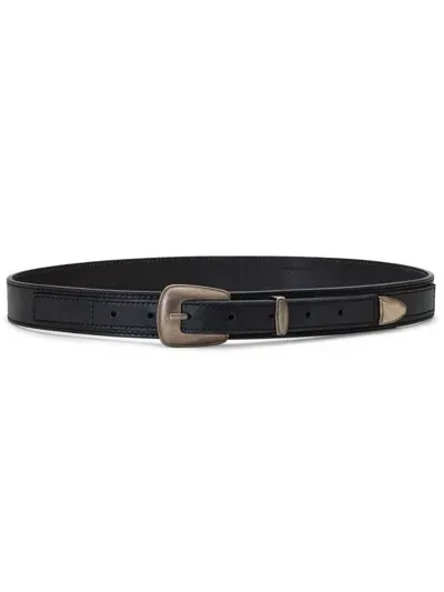 Lemaire Pin-buckle Leather Belt In Black