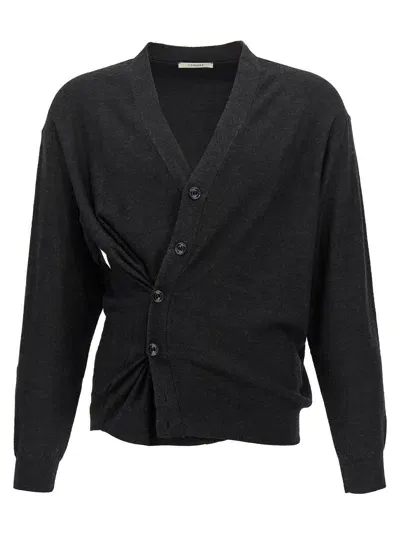 Lemaire Relaxed Twisted Sweater, Cardigans In Black