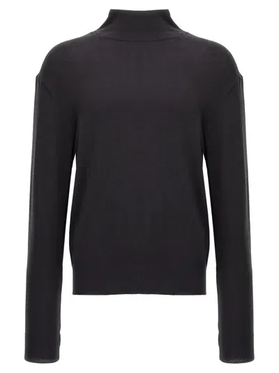 Lemaire Seamless Turtle Sweater In Black