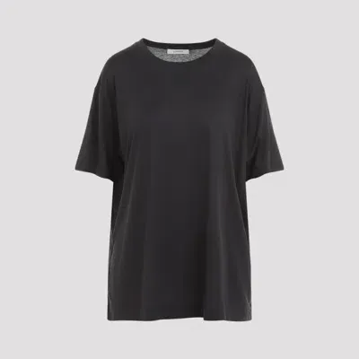 Lemaire Short Sleeves T-shirt In Black