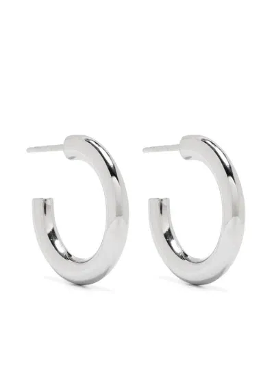 Lemaire Sterling Silver Hoop Earrings In Metallic