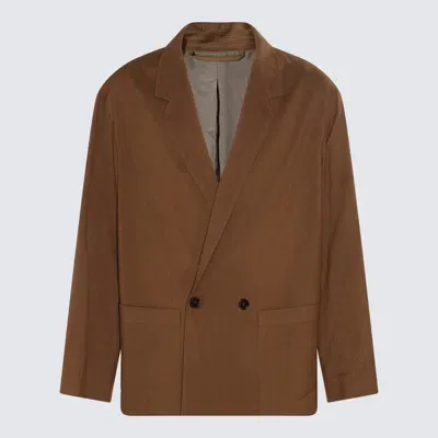 Lemaire Tobacco Blazer In Brown