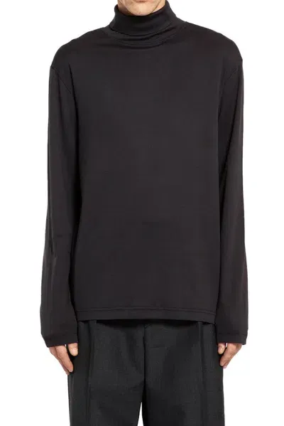 Lemaire Turtleneck Long In Black