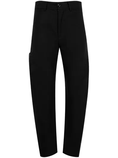 Lemaire Twisted Trousers In Black