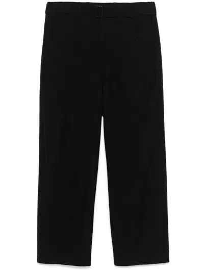 Lemaire Virgin-wool Trousers In Black