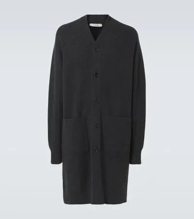 Lemaire Wool Cardigan In Black