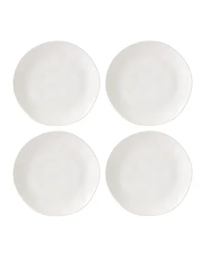 Lenox Bay Colors 4-piece Dinner Plates, Blue In White