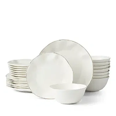 Lenox Blue Bay White 24-piece Dinnerware Set