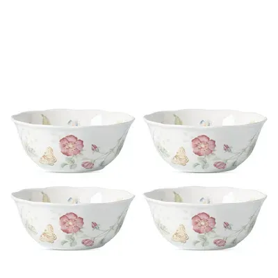 Lenox Butterfly Meadow Large All-purpose Bowl, Set Of 4 In White