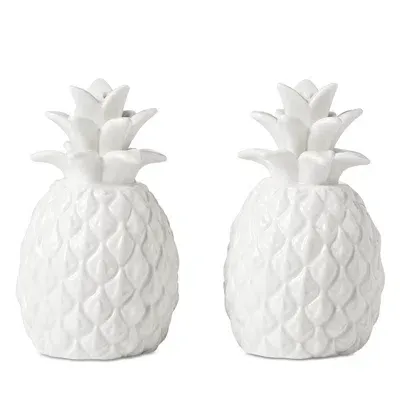 Lenox Wicker Creek Pineapple Salt & Pepper Set In White