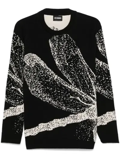 Les Hommes Dragonfly Sweater In Black