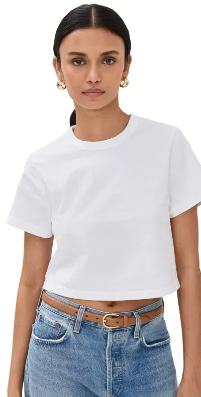 Les Tien Daria Crop Tee White