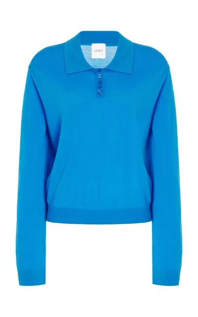 Leset James Wool Sweater In Blue