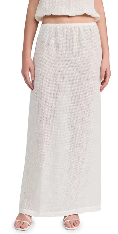 Leset Stella Maxi Skirt White