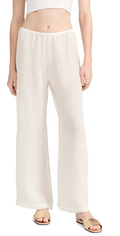 Leset Stella Wide Leg Pants White