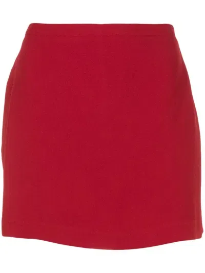 Lethicia Bronstein Alana High-waisted Shorts In Red