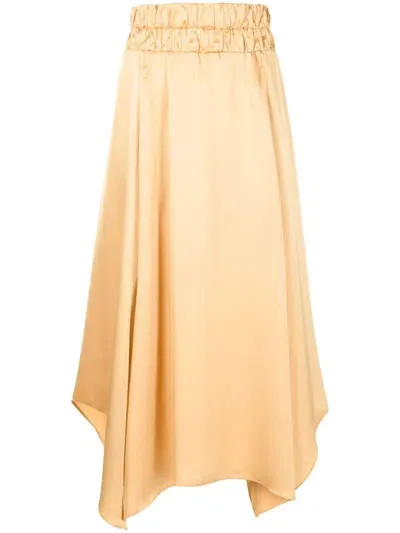 Lethicia Bronstein Bardot Midi Skirt In Yellow