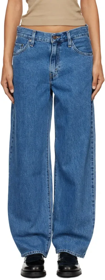 Levi's Blue Baggy Dad Jeans