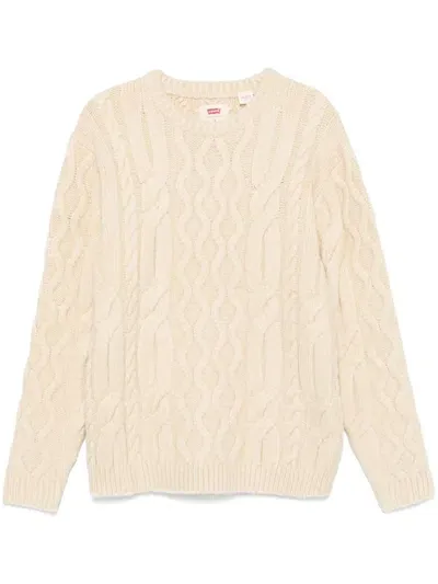 Levi's Cable-knit Sweater In Nude