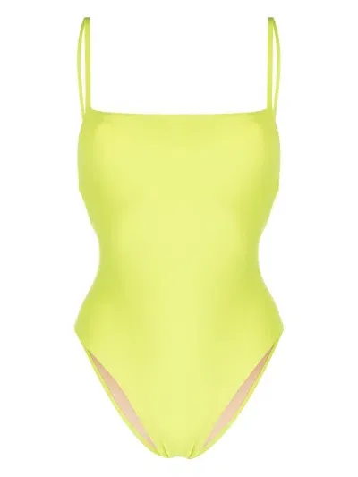 Lido Spaghetti-straps One-piece In Yellow