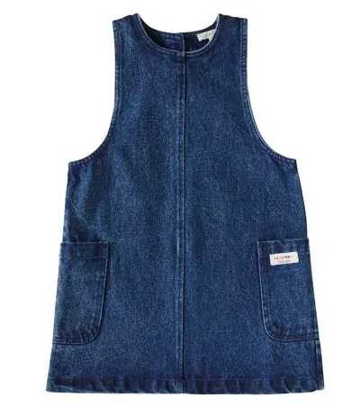 Liewood Kids' Angelica Denim Dress In Blue