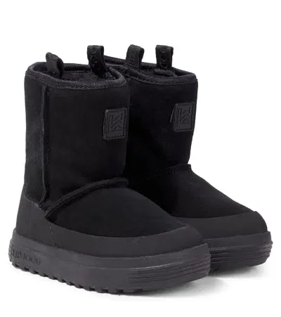 Liewood Kids' Mattie Suede Boots In Black