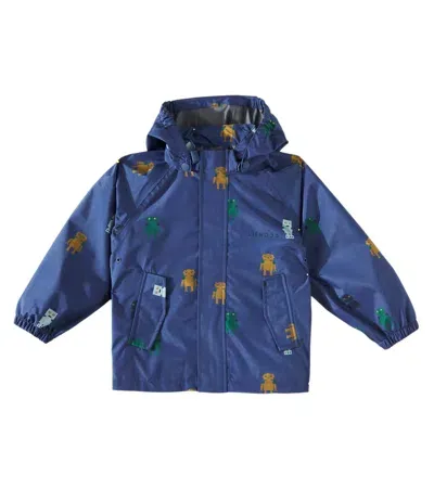 Liewood Kids' Pedia Printed Technical Jacket In Blue