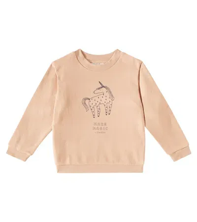 Liewood Kids' Thora Placement Cotton Jersey Sweatshirt In Pink