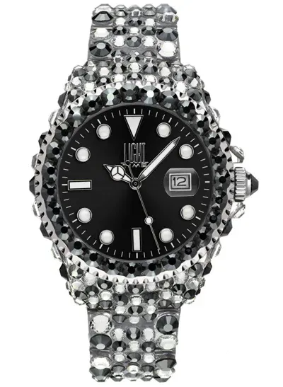 Light Time Mod. Mediterraneo - Full Strass / Black