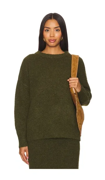 Line & Dot Hart Sweater In Olive