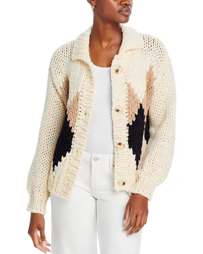 Line & Dot Weller Sweater Ivory Multi In Cream