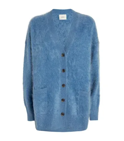 Lisa Yang Cashmere Malena Cardigan In Blue