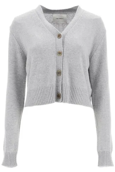 Lisa Yang Cardigan Cropped In Cashmere 'marion' In Gray