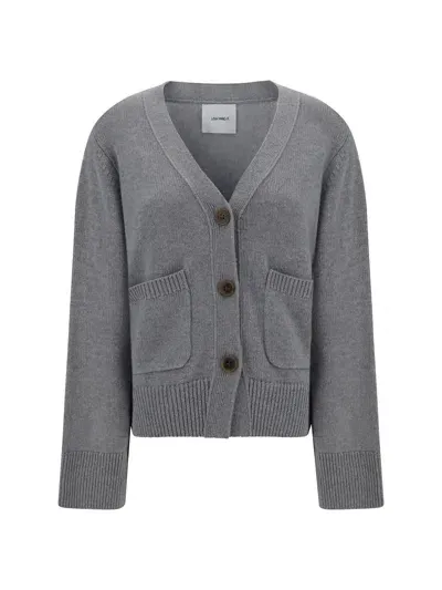 Lisa Yang Danni Cardigan In Dove Grey