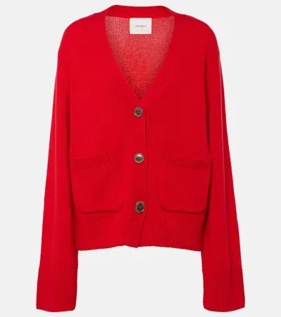 Lisa Yang Danni Cashmere Cardigan In Red