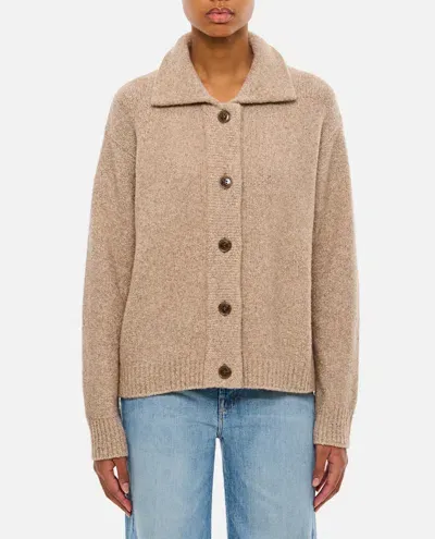 Lisa Yang Edda Cashmere Cardigan In Brown