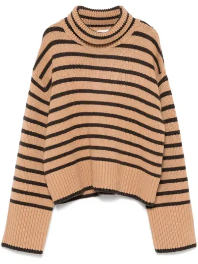 Lisa Yang Fleur Sweater In Beige