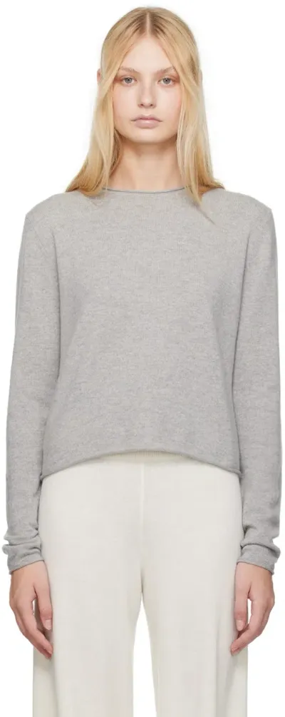 Lisa Yang Gray Ida Sweater In Do Dove Grey