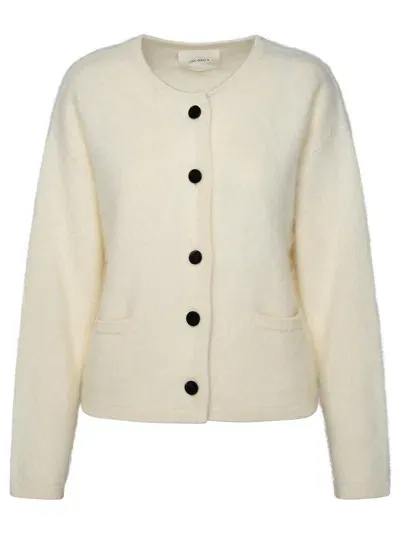 Lisa Yang Kiana Brushed-cashmere Cardigan In Cream