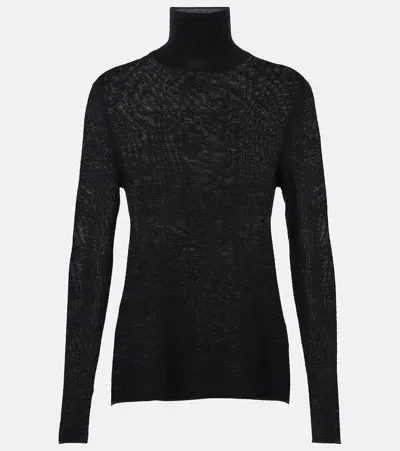 Lisa Yang Lory Ribbed-knit Cashmere Turtleneck Sweater In Black